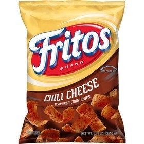 Fritos Corn Chips Chili Cheese Flavored 9.25 Oz Bag