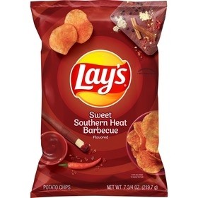 Lay's Potato Chips, Southern Sweet Heat Barbecue Flavored 3 Oz