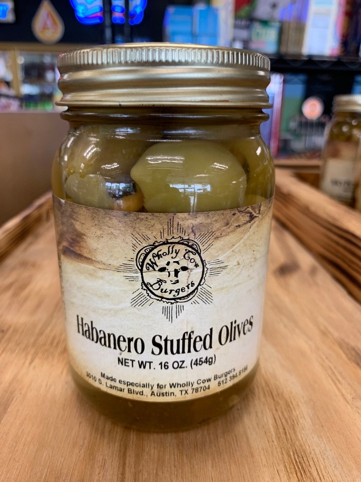 OLIVES - Habanero Stuffed Olives (16oz) **NEW**