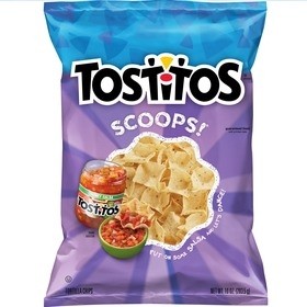Tostitos Scoops Tortilla Chips Corn 10 Oz Family Size