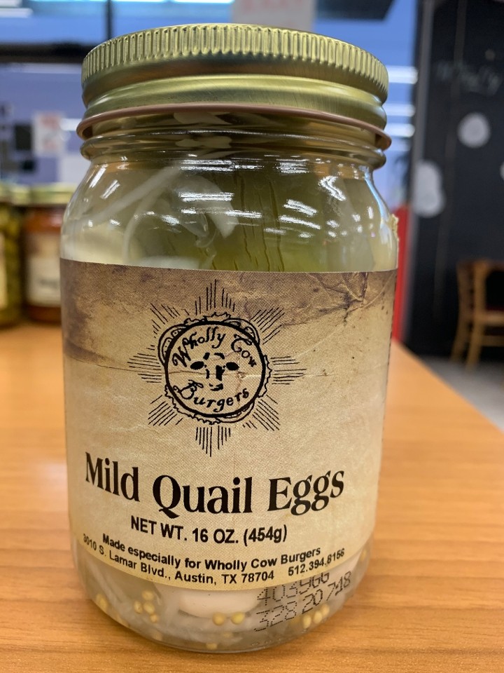 EGGS - MILD Pickled Quail Eggs (16oz)