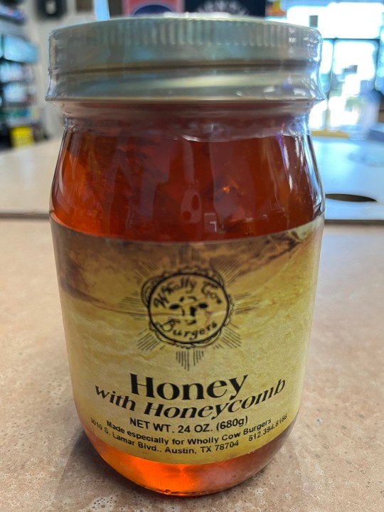 HONEY - Wholly Cow Honey With HoneyComb (16oz)