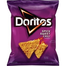 Doritos Spicy Sweet Chili Tortilla Chips 3.13 Ounce Plastic Bag