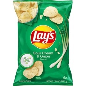 Lay's Potato Chips Sour Cream & Onion Flavored  3 Oz