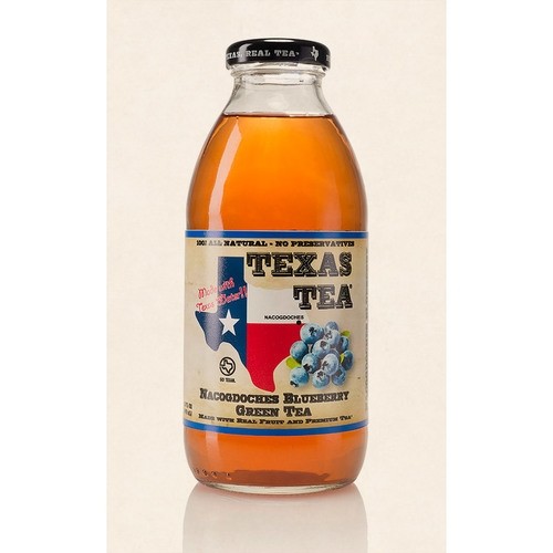Texas Tea Blueberry 16oz glass