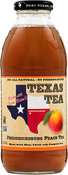 Texas Tea Peach 16oz glass