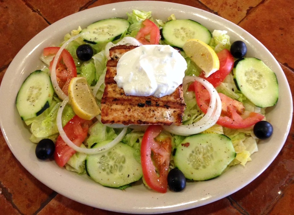 Grilled Salmon on Salad LG