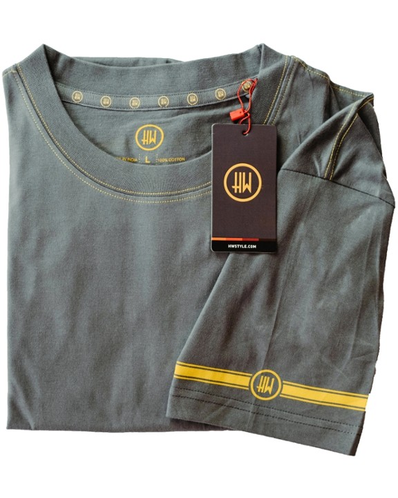 HW Crew Neck Tee - Gray