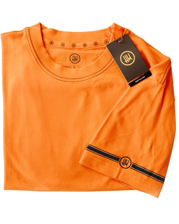 HW Crew Neck Tee - Orange