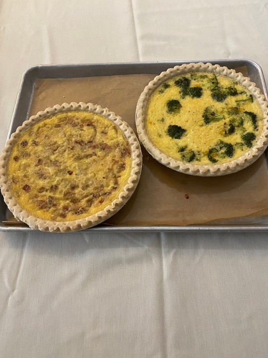 Whole Quiche - Sausage, Bell Pepper & Cheddar