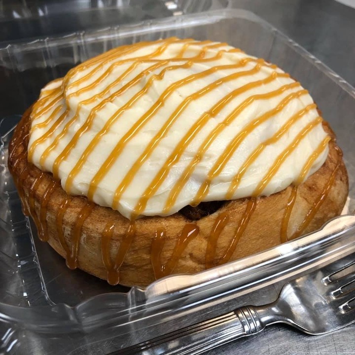 Colossal Cinnamon Roll with Cream Cheese Frosting