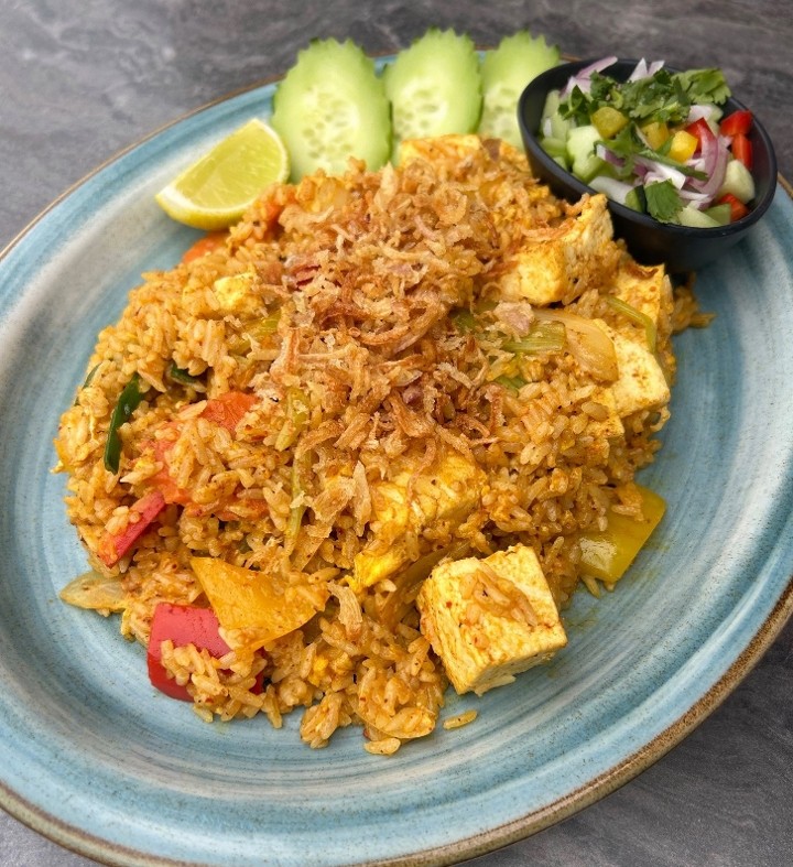 (L) Yellow Curry Fried Rice