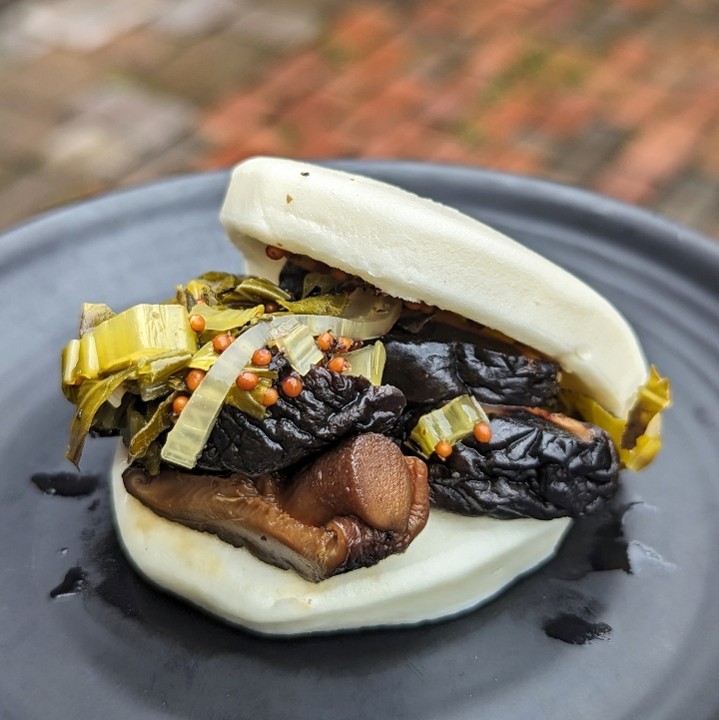 Seared Cured Shiitake Mushroom Steamed Bun