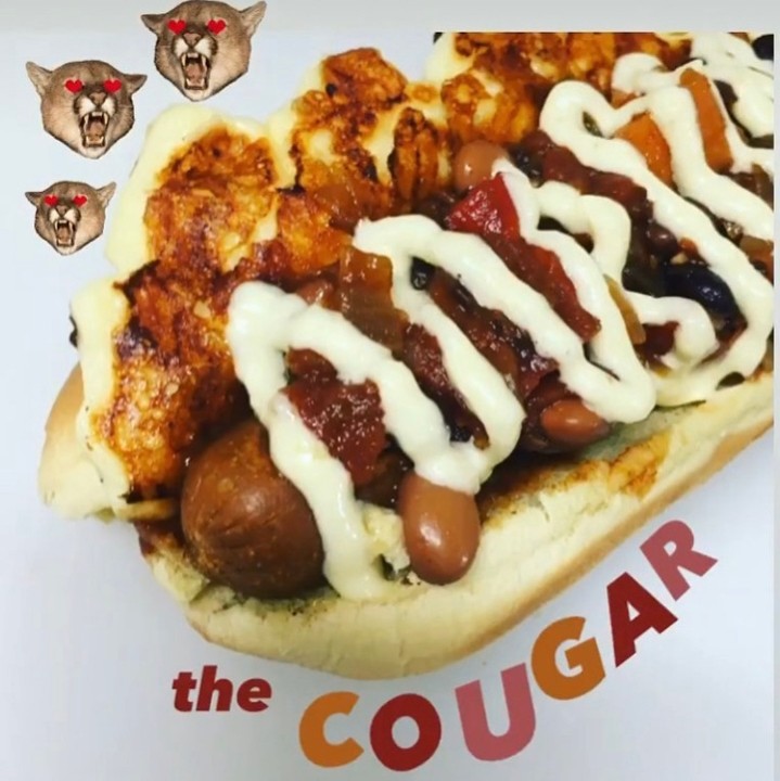 Cougar (Vegan Chili, Flat-top Cheese Curds, Horseradish Aioli)