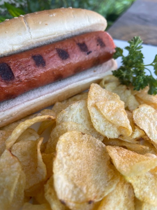 Grilled Hot Dog w/Chips