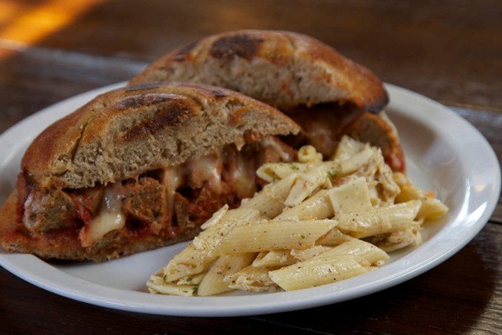 Meatball Parmigiana Sandwich