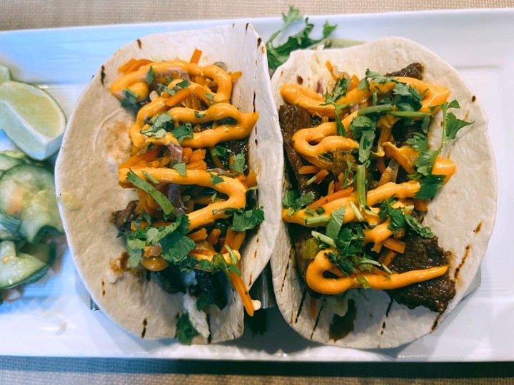 Bulgogi Steak Tacos