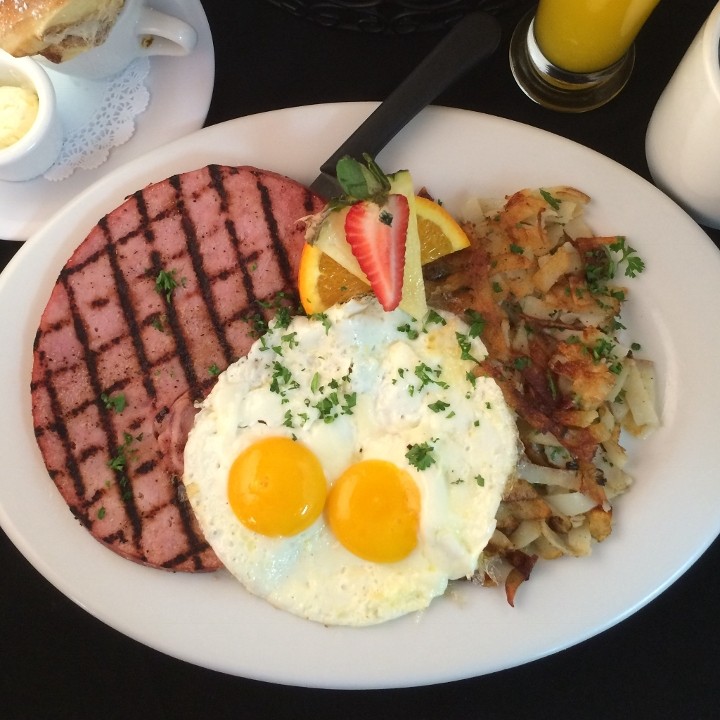 Big Bone-In Country Ham Steak & Eggs