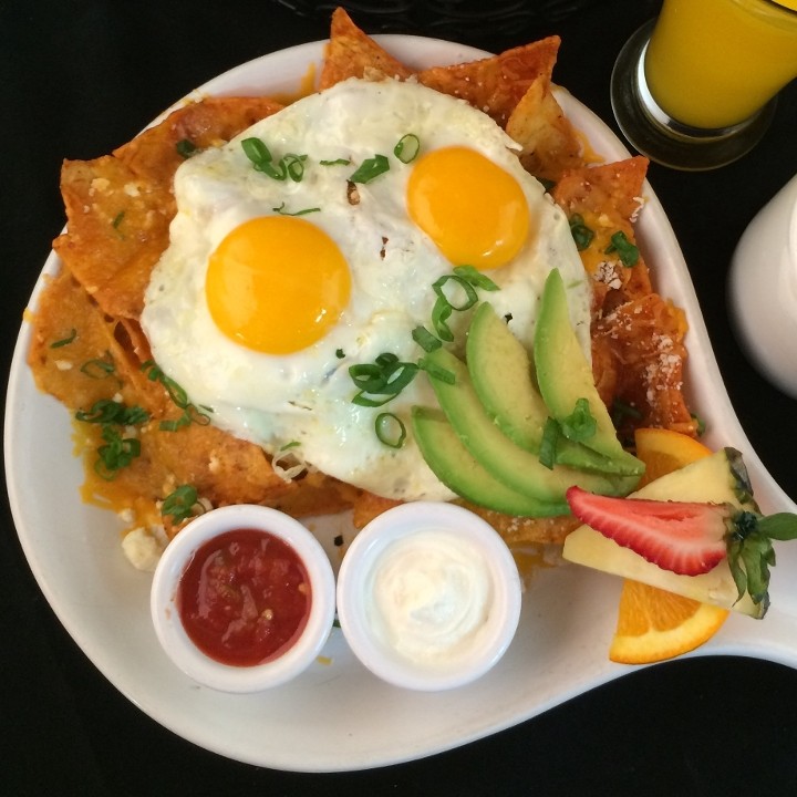 Pork Carnitas Chilaquiles