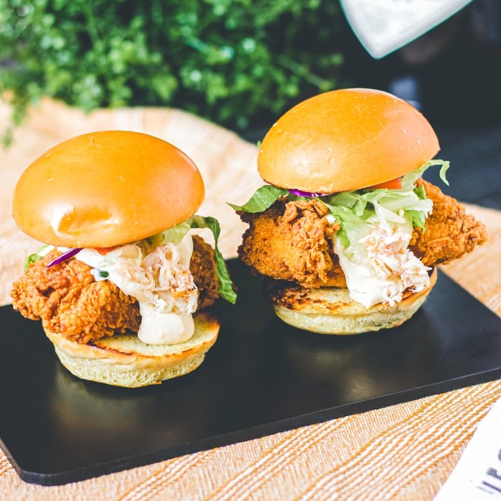 Crabby Chicken Sliders