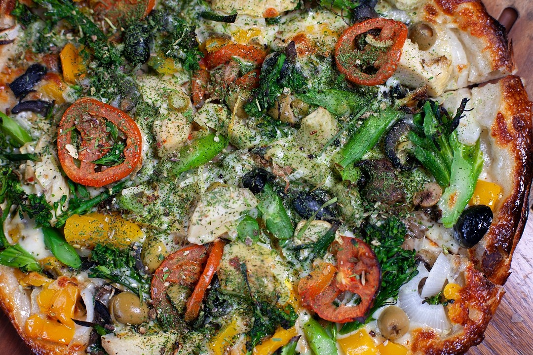 GF Vegan Mother Earth Pizza