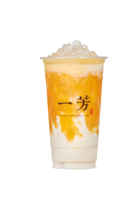 Mango Latte w/ Crytal Boba 芒果鲜奶波波