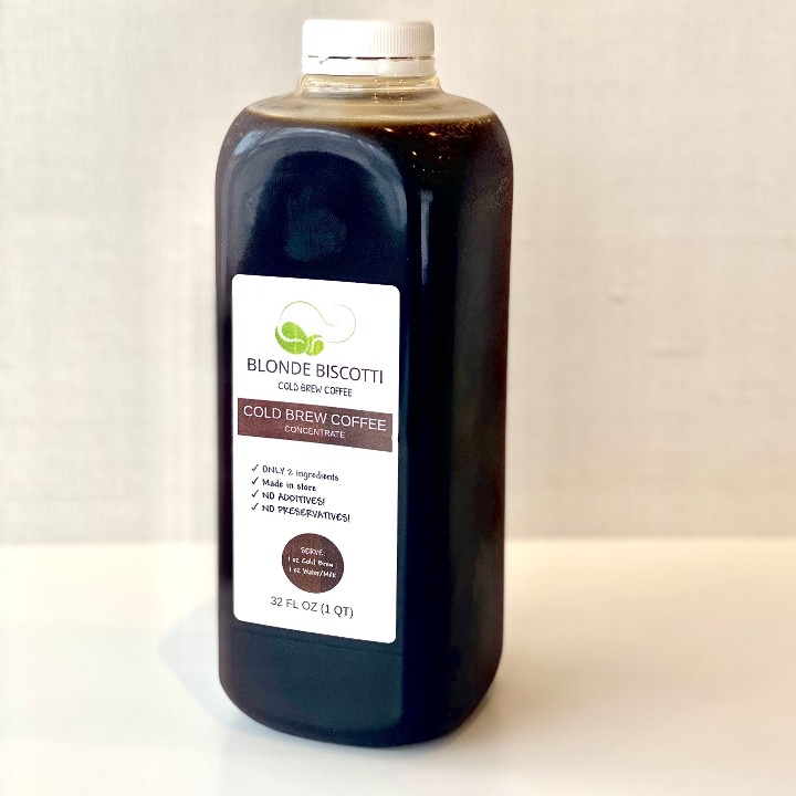COLD BREW COFFEE CONCENTRATE (32oz Retail Bottle)