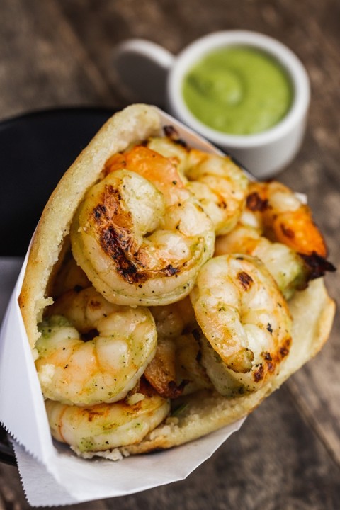 Shrimp Arepa