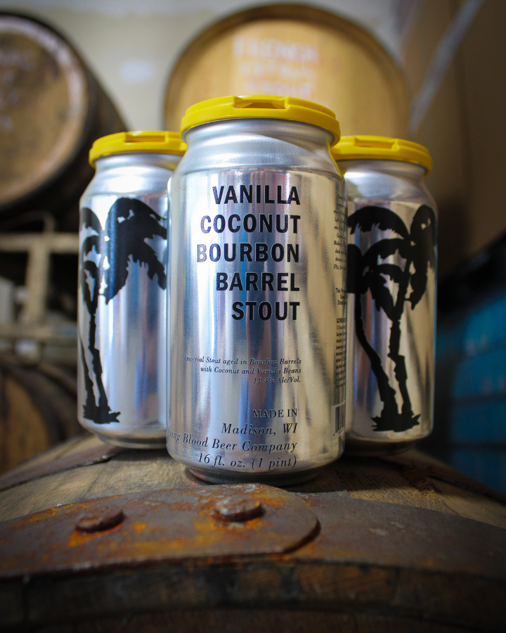 Coconut Vanilla Bourbon Barrel Stout 4 Pack