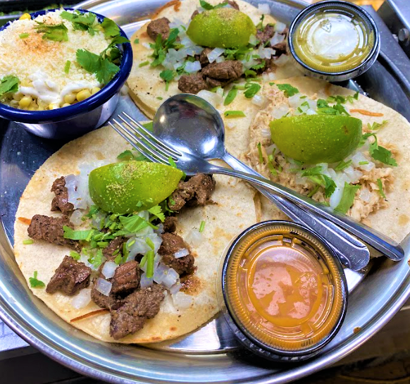 Pick 3 Street tacos and 2 sides