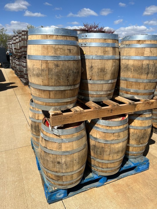 Whiskey Barrel 15 gal. 4-Pack (Used & Empty)