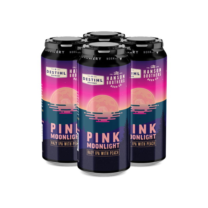 Pink Moonlight Hazy Peach IPA 4-Pack (16 oz. Cans)