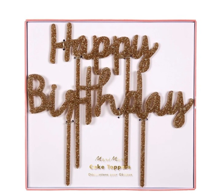 Meri Meri Birthday Acrylic Topper