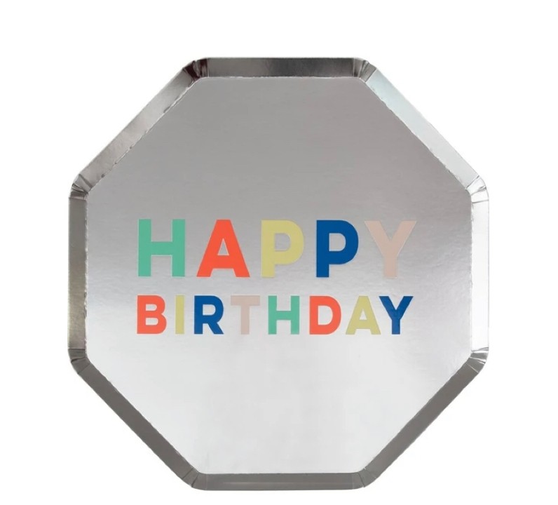 Amazon.com: NUOLUX Birthday Party Cake Dessert Paper Plates 6
