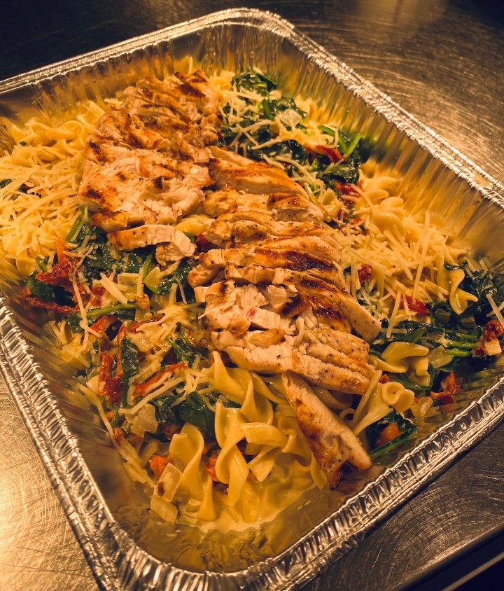 Family-Size Tuscan Chicken Pasta
