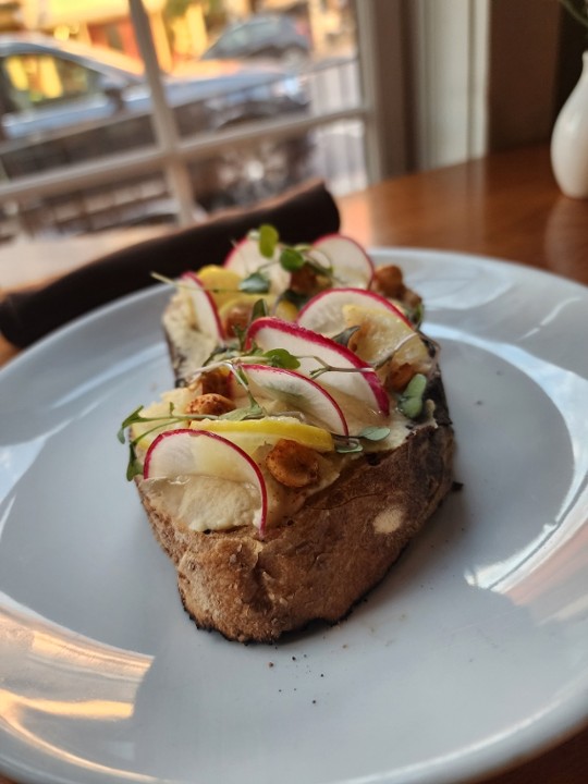 Truffle Chickpea Tartine