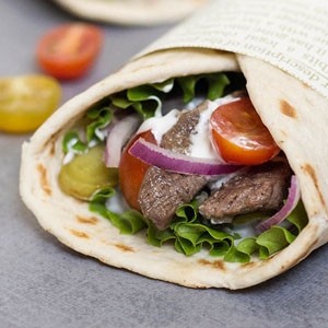 Meat Shawarma sandwich