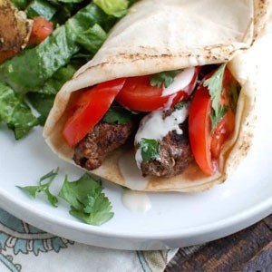 Kafta Kabab sandwich