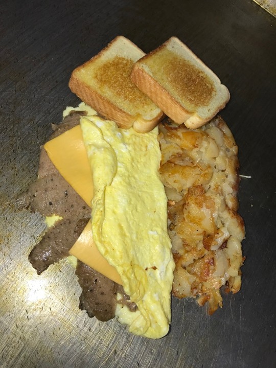 Gyro & Cheese Omelet