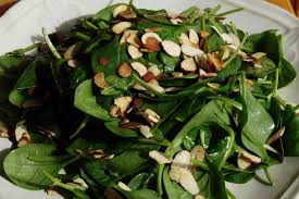 BIG Spinach Salad with Sausage and Fruit Compote