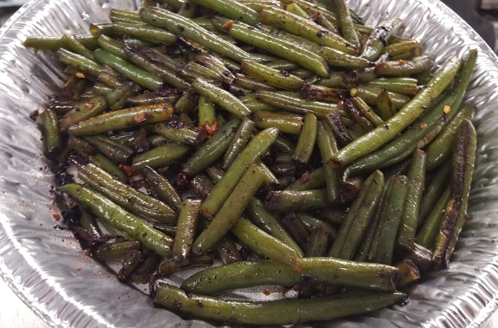 BIG Stir-Fried Green Beans (gan bian si ji dou)