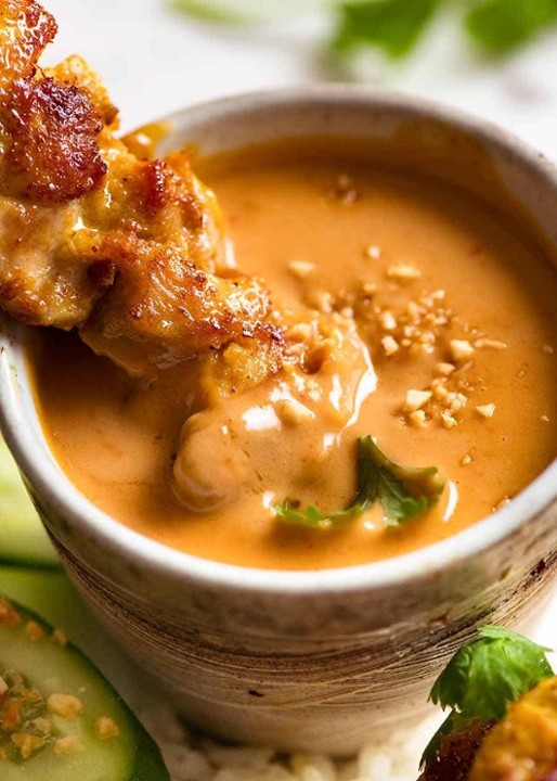 BIG Chicken Satay with Cilantro-Lime Rice