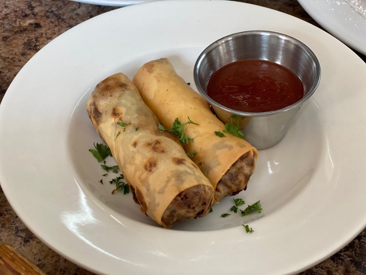 Cheese Steak Egg Rolls