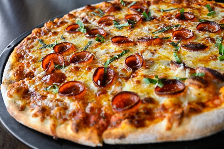 HOT HONEY PEPPERONI PIZZA
