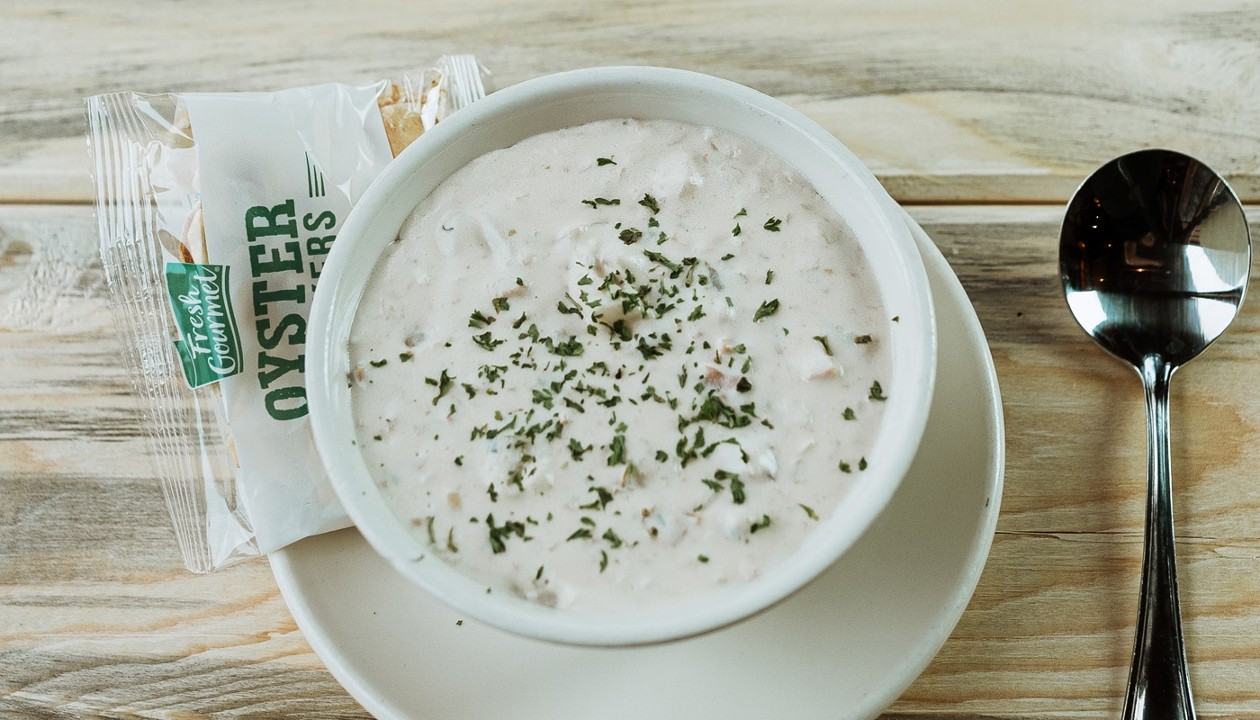 Cup Ivar's Famous White Clam Chowder