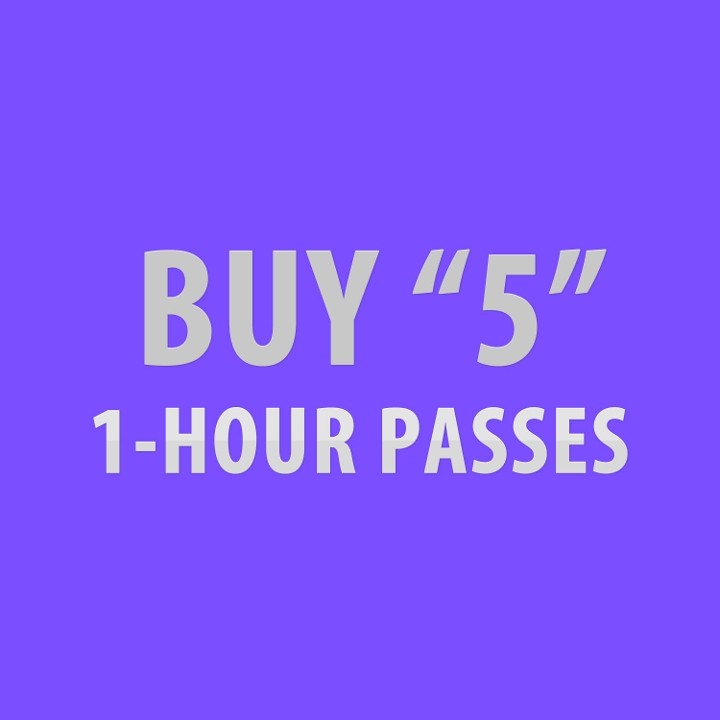 FIVE 1-HOUR PASSES