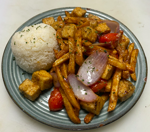 Fried Tofu Lomo Saltado