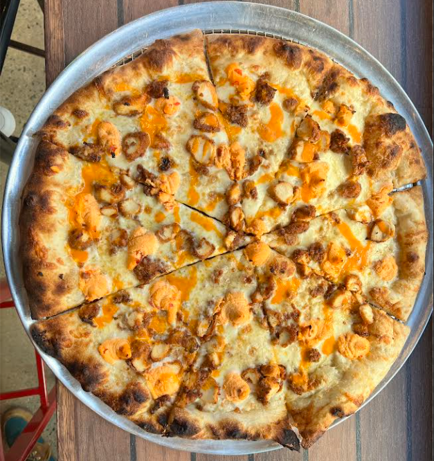 Whole Buffalo Crispy Chicken Pizza