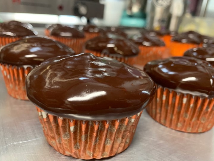 Chocolate Boston Cream Pie Cupcake