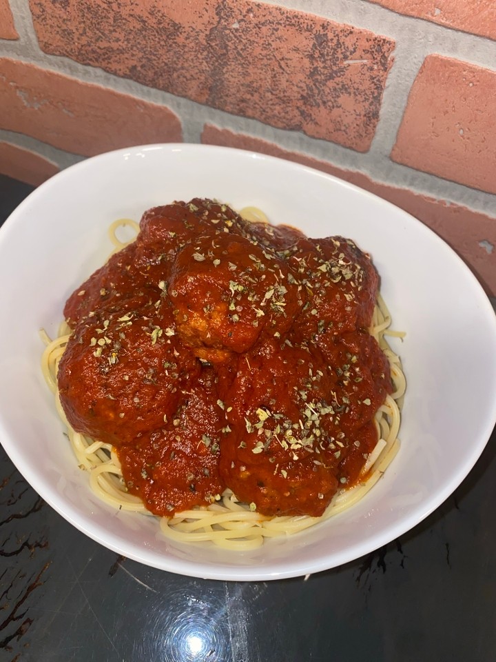 Smoked Meatballs & Spaghetti